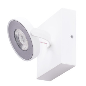 LED Wandspot, Metall weiß, Strahler beweglich, CLOCKWORK