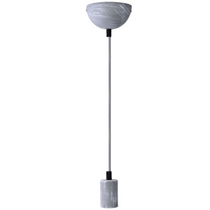 Pendelleuchte, antik grau, Höhe 150 cm, CORD