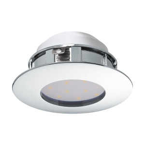 LED Einbauleuchte, chrom, 10,2 cm, PINEDA