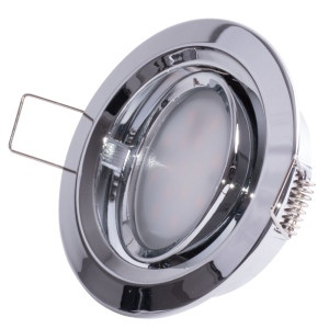 LED Einbaustrahler, Alu, schwenkbar, 8,4 cm COIN SLIM