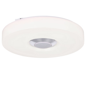 RGB LED Deckenleuchte mit Lautsprecher, weiß, SERAFINA