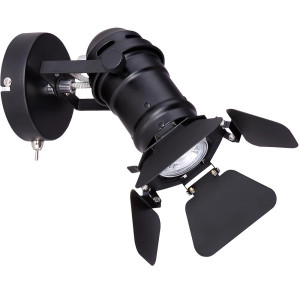LED Wandleuchte, verstellbar, schwarz, Höhe 21,5 cm, EGON