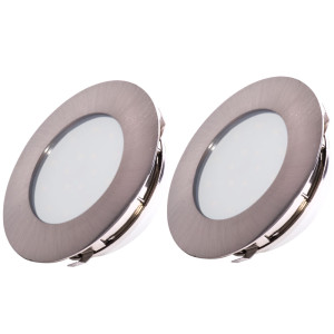2er Set LED Deckenlampen, Einbauspots, 10,2 cm TINUS