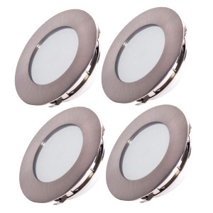 4er Set LED Deckenlampen, Einbauspots, 10,2 cm TINUS