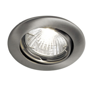 LED Einbauspot, nickel-matt, Durchmesser 8 cm, TINUS