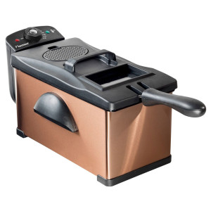 2000W Fritteuse, Kupfer-Design, Kaltzonen-Technik. 3,5 Liter