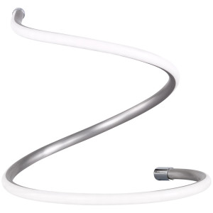 LED Tischleuchte, nickel-matt, spiralförmig, H 30 cm, BONNEY