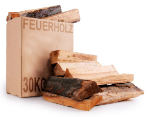 60 kg Karton Buchen- und Eichenholz zum Verheizen