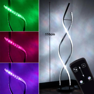 RGB LED Stehlampe, Kristall Glas, Fernbedienung