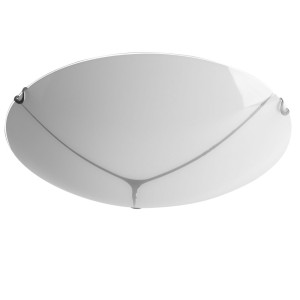 LED Deckenleuchte, Glas opal, weiß, 40 cm, PIAVE