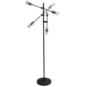 LED Stehleuchte, schwenkbar, schwarz, H 165 cm, CROSS
