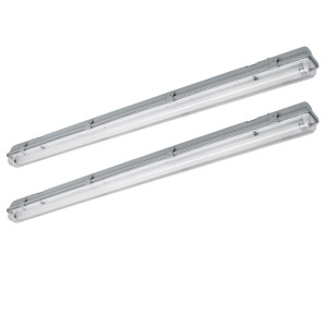 2x LED Wannenleuchten, 1800 Lumen, neutralweiß, McShine