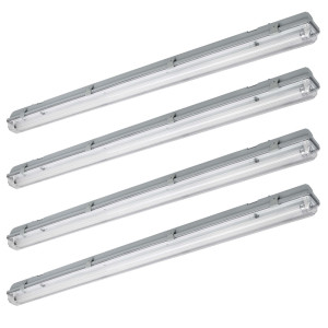 4x LED Wannenleuchten, 1800 Lumen, neutralweiß, McShine