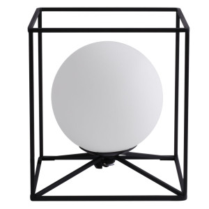 LED Tischlampe, Käfig-Design, schwarz, H 22 cm, GABBIA