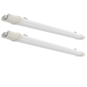 2x LED Wannenleuchten, 1530 Lumen, kaltweiß, VT-1518