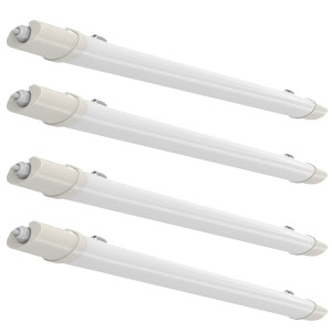 4x LED Wannenleuchten, 1530 Lumen, kaltweiß, VT-1518
