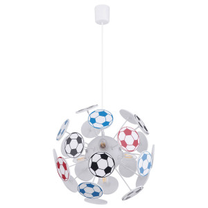 RGB LED Hängeleuchte Fußball Design, bunt, H 120, LURRA