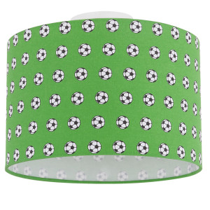 LED Deckenleuchte, Fußballdesign, grün, 30 cm, LEMMI