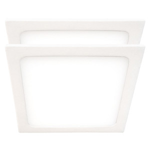 2er Set LED Aufbau Panel, 420 Lumen, Kaltweiß, L 9 cm, VT-605 SQ