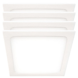 4er Set LED Aufbau Panel, 420 Lumen, Kaltweiß, L 9 cm, VT-605 SQ