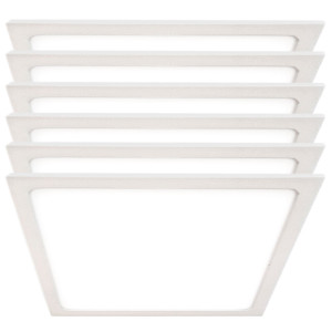 6er Set LED Aufbau Panel, 1500 Lumen, Neutralweiß, VT-1805 SQ