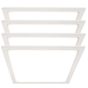 4er Set LED Aufbau Panel, 1500 Lumen, Kaltweiß, L 19 cm, VT-1805 SQ