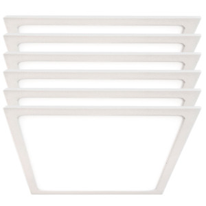 6x LED Aufbau Panel, 900 Lumen, neutralweiß, L 14 cm, VT-1205 SQ