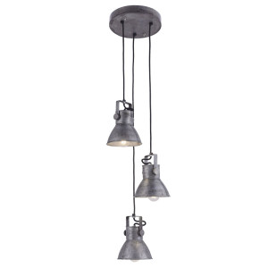 LED Pendelleuchte, Industrial Stil, höhenverstellbar, H 120 cm