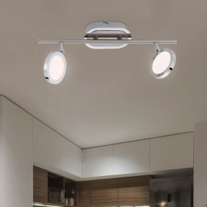LED Deckenleuchte, Up & Down, Spots beweglich, L 40,5 cm