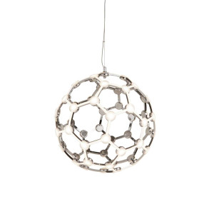 65W Magic Led Globusrahmen Pendelleuchte, Chrom 3000K