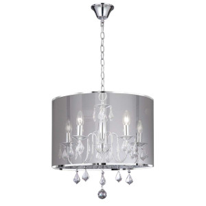 Hängeleuchte, Kristalle, Glas, Stahl, H 100 cm, VENETIAN