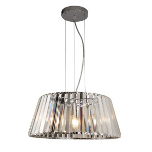 Tiara 5Flammiger Pendelleuchte, Chrom Mit Kristallglas