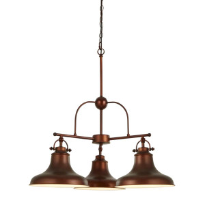 Pendelleuchte, Braun, H 150 cm, Höhenverstellbar, DALLAS