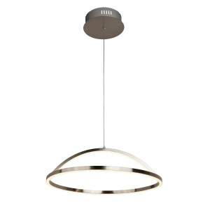 LED Pendelleuchte, Edelstahl, Silber, H 120 cm, MAGIC