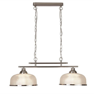 Deckenleuchte, Silber, 80 cm, BISTRO II