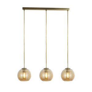 Pendelleuchte, Antik Messing, H 150 cm, Höhenverstellbar