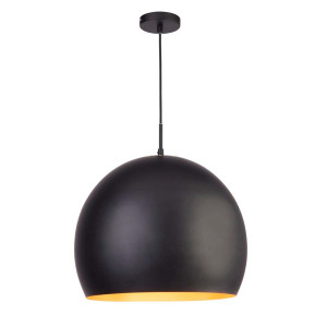 Pendelleuchte, Gold, Schwarz, H 165 cm, INDUSTRIAL PENDANTS