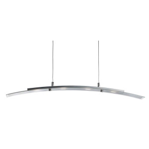 Led Leistenleuchte, Gewölbter Pendelleuchte 4Flammig 5W, Milchglas Mit Klarer Kante
