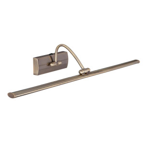 LED Bilder Wandleuchte, Antik Messing, L 64 cm