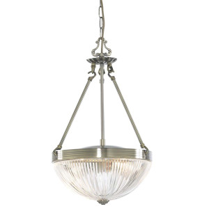 Pendelleuchte, Antik Messing, H 166 cm, WINDSOR