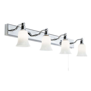 LED Wandleuchte, Chrom, L 66 cm, BELVUE
