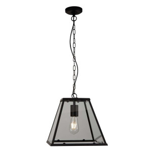 Pendelleuchte, Höhenverstellbar, Mattschwarz, H 150 cm