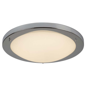 LED Deckenleuchte, Chrom, 41 cm, LED FLUSH