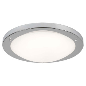 LED Deckenleuchte, Silber, Weiß, 41 cm, FLUSH