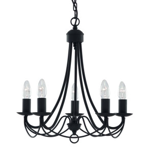 Deckenleuchte, Schwarz, H 100 cm, MAYPOLE