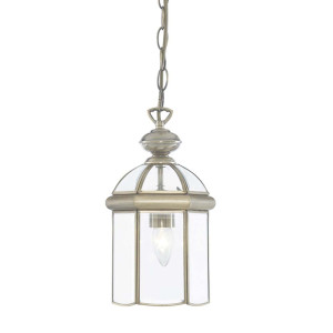 Deckenleuchte, Antik Messing, H 131 cm, LANTERN