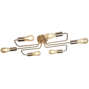Deckenleuchte, Silber, L 70 cm, CIRCUIT
