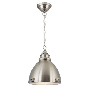 Pendelleuchte, Silber, H 120 cm, INDUSTRIAL PENDANTS