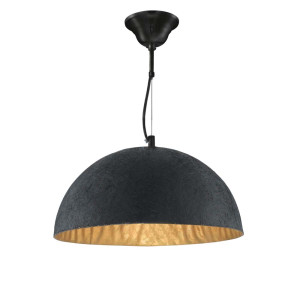 Pendelleuchte, Gold, Schwarz, H 150 cm, PENDANTS