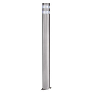 LED Stehleuchte, Silber, Edelstahl, H 90 cm, INDIA